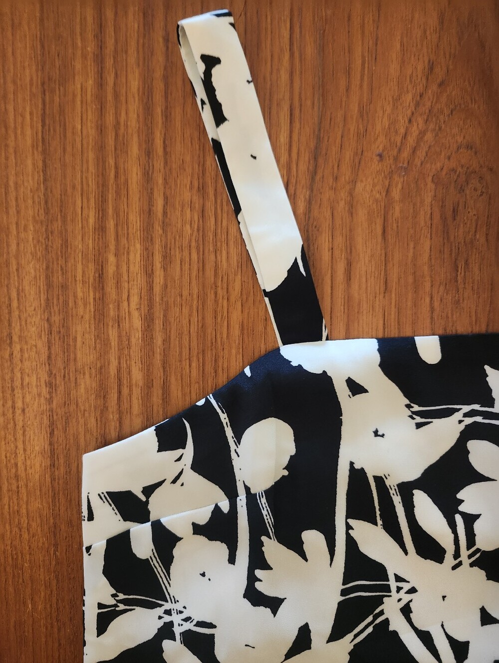 Banana Republic Silky Tank And Pleated Midi Skirt Set, White Floral - Picture 4 of 16